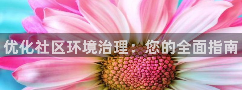 凯发国际官方网站|优化社区环境治理：您的